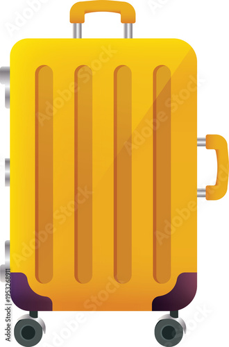 Suitcase with Luggage Isolated PNG Travel Bag Illustration