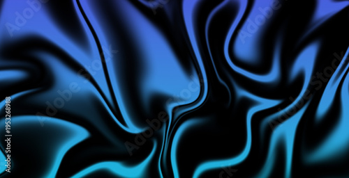Foto Abstract flowing waves blue gradient dynamic motion background texture design di