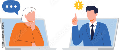 Digital Communication Individuals Exchange Ideas and Collaborate Virtually, Fostering Innovation and Problem Solving in an Online Setting