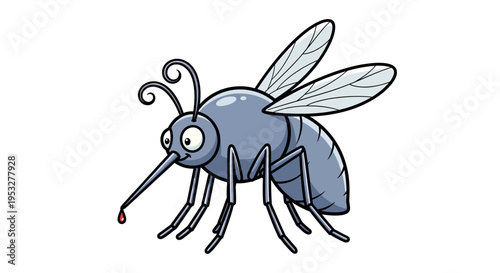 Mosquito prohibition symbol, illustrating an insect being banned from an area