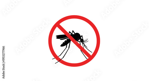 No Mosquitoes Allowed A Clear Symbol of Pest Control and Prevention for Healthier Living Spaces