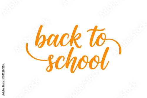 Back to school seasonal typographic design.