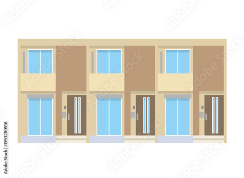 棟式住宅の外観イラスト