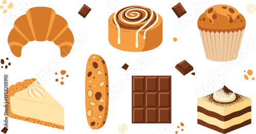 set of chocolate sweets