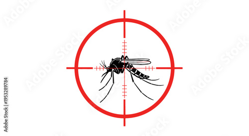 Mosquito target symbol for pest control and disease prevention
