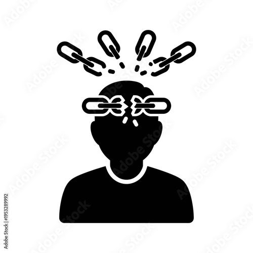 Breaking free from mental constraints.