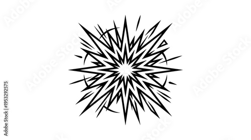 Abstract Starburst or Explosion Element