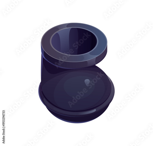 Cartoon pirate font letter B with rounded bold cannon weapon shape. Vector English alphabet typography, Caribbean corsair typeface corsair and sailor Piracy alphabet type for fantasy comic titles