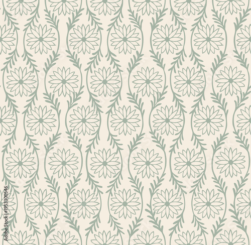 菊 和風デザイン シームレス パターン素材 (Chrysanthemum Japanese-style design seamless pattern material)