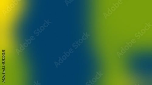Electric Yellow, Leaf Green and Deep Navy 16:9 landscape seamless loop gradient mesh video background