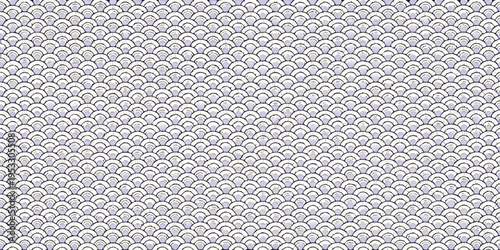 A seamless pattern of overlapping rounded scales in pastel shades