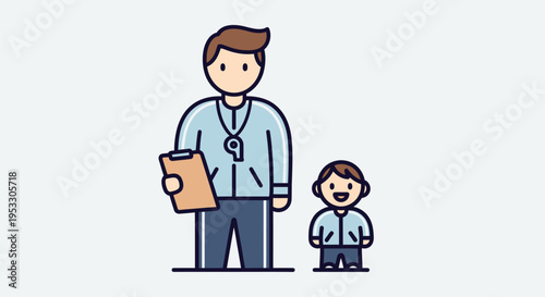 Doctor with Stethoscope and Young Patient.