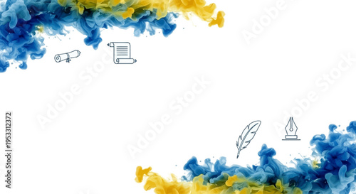 Ukrainian symbols and icons design.