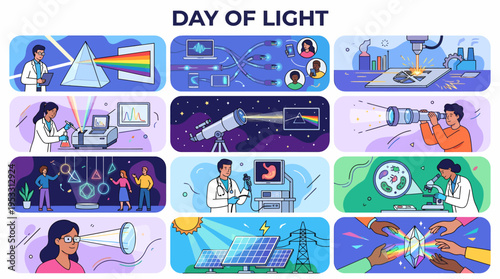 Day of Light: Science & Innovation Collage