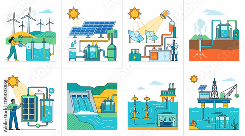 Renewable Energy Sources: Solar, Wind, Hydro, Geothermal, Ocean Power