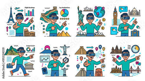 Virtual Reality Travel Experience with Famous Landmarks