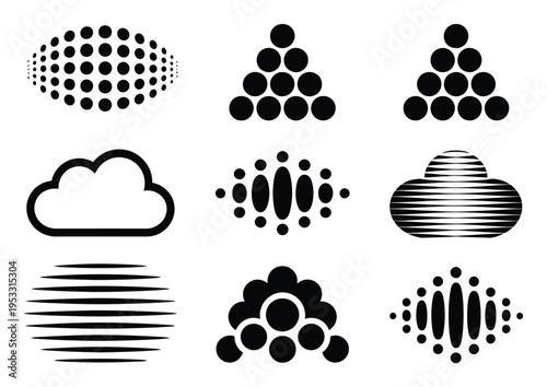 Collection of Abstract Geometric and Organic