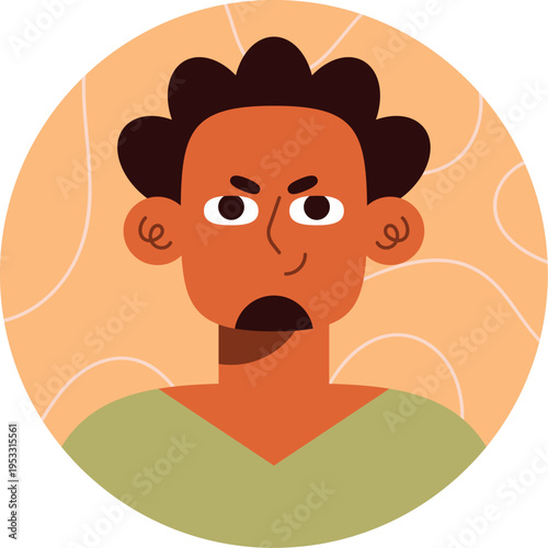 Modern Male Character Avatar Design