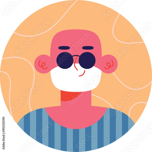 Modern Male Character Avatar Design