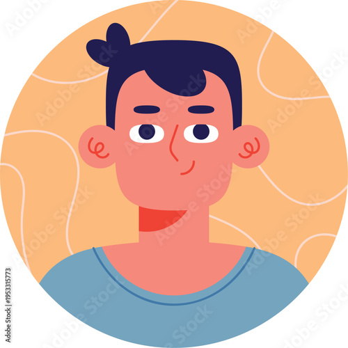 Modern Male Character Avatar Design