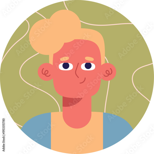 Modern Male Character Avatar Design