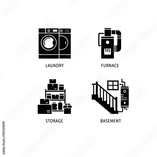 home maintenance and organization vector illustration