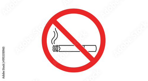 No Smoking Warning Sign Symbol 3.