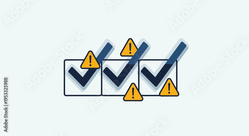 Checklist with Warning Signs and Checkmarks.