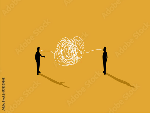 Tangled communication lines, business conversations with misleading signals