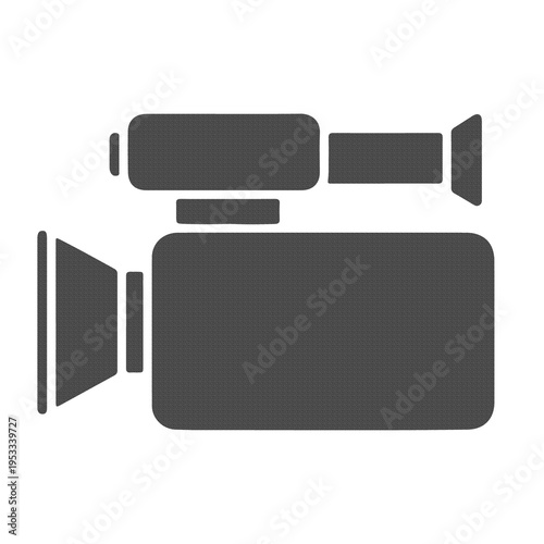 Video Camera Icon Recording Device Film Production and Media Equipment Symbol