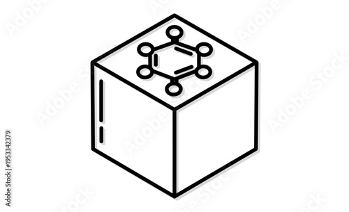 宇宙空間での次世代材料開発 軌道上製造のアイソメトリックアイコン