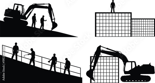 Black isometric illustration of a cloud computing network with data servers, storage databases, financial growth charts, and wireless connection icons