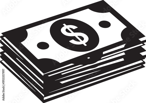 Stack of money cash dollars