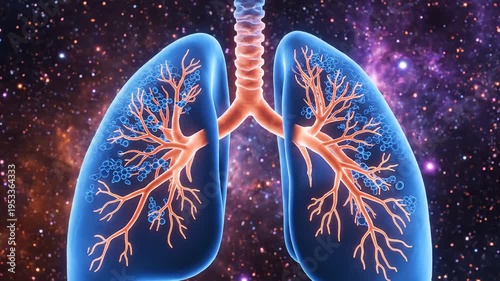 Human lungs in space