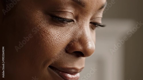Closeup of a womans face