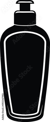 bottle of perfume isolated on white