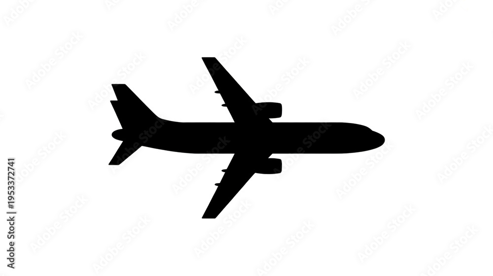 Obraz premium An airplane flies through clear blue sky on a sunny day.