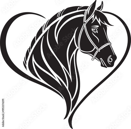 Luxury black heart silhouette vector with refined minimalist design for upscale branding packaging digital products and modern creative use