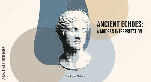 Ancient Greek Marble Sculpture Head.