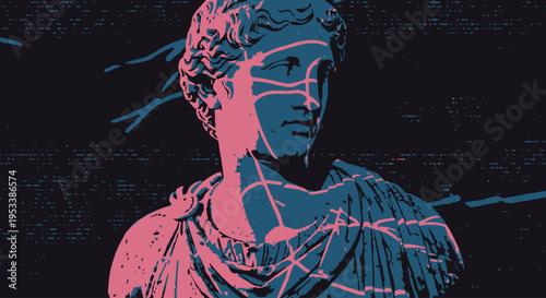 Statue of a female figure.