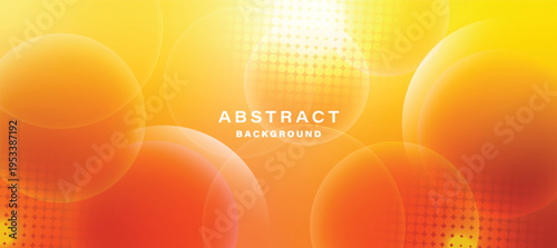 orange abstract background with geometric shapes. Modern circle lines pattern. Minimal geometric design. Futuristic concept. Suit for cover, poster, banner, brochure, header, presentation, web, flyer