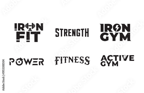    Gym logo design vector illustration.
