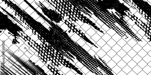 texture for fishing nets. Grunge pattern for sportswear or soccer goal, volleyball net, basketball hoop, hockey, athletics. Grunge background