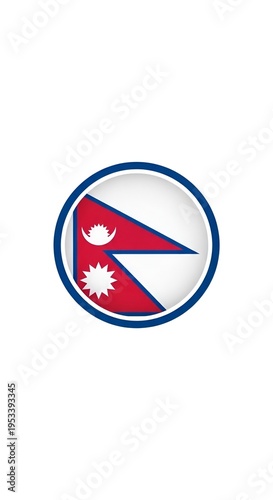 Free Download Nepal flag symbol icon logo. - GFXLoad