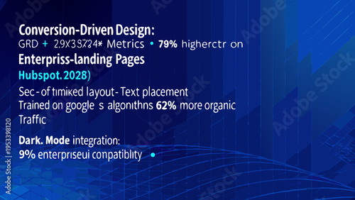 Conversion driven design statistics with hubspot and google algorithm data