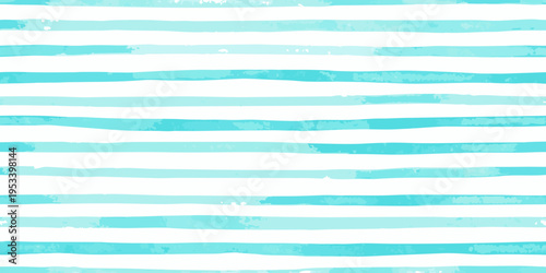 Abstract watercolor stripes in shades of blue and white