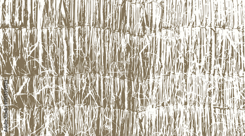13-63. Fence surface texture vector image made from weaving straw - illustration.