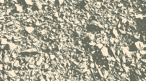 13-71. Surface Texture Vector Image of the beach covered with stones - illustration.