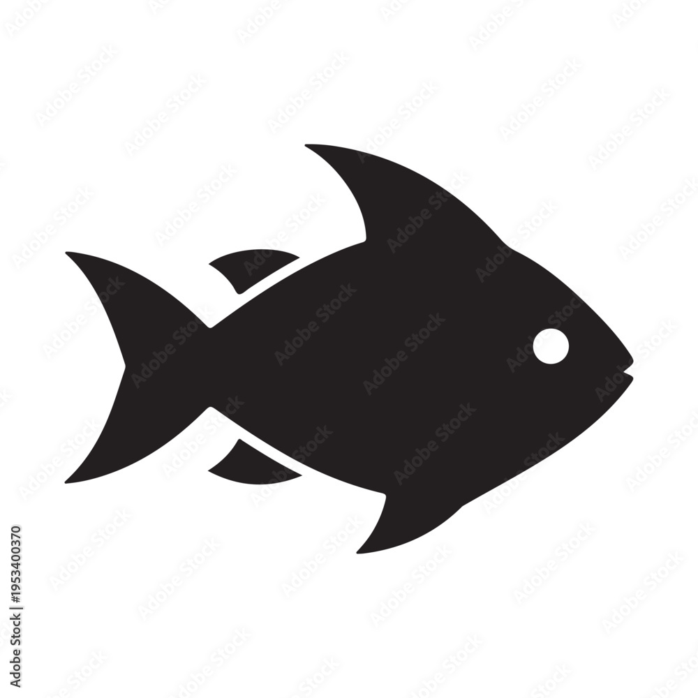 Fototapeta premium fish illustration with flat style
