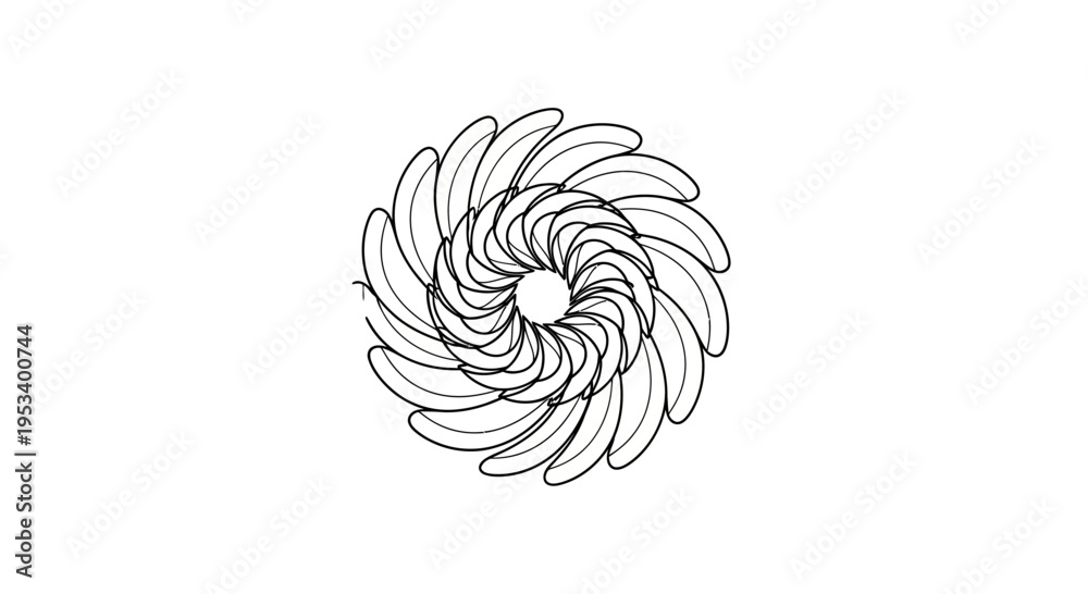 Obraz premium Spiral Design Element Graphic Shape.